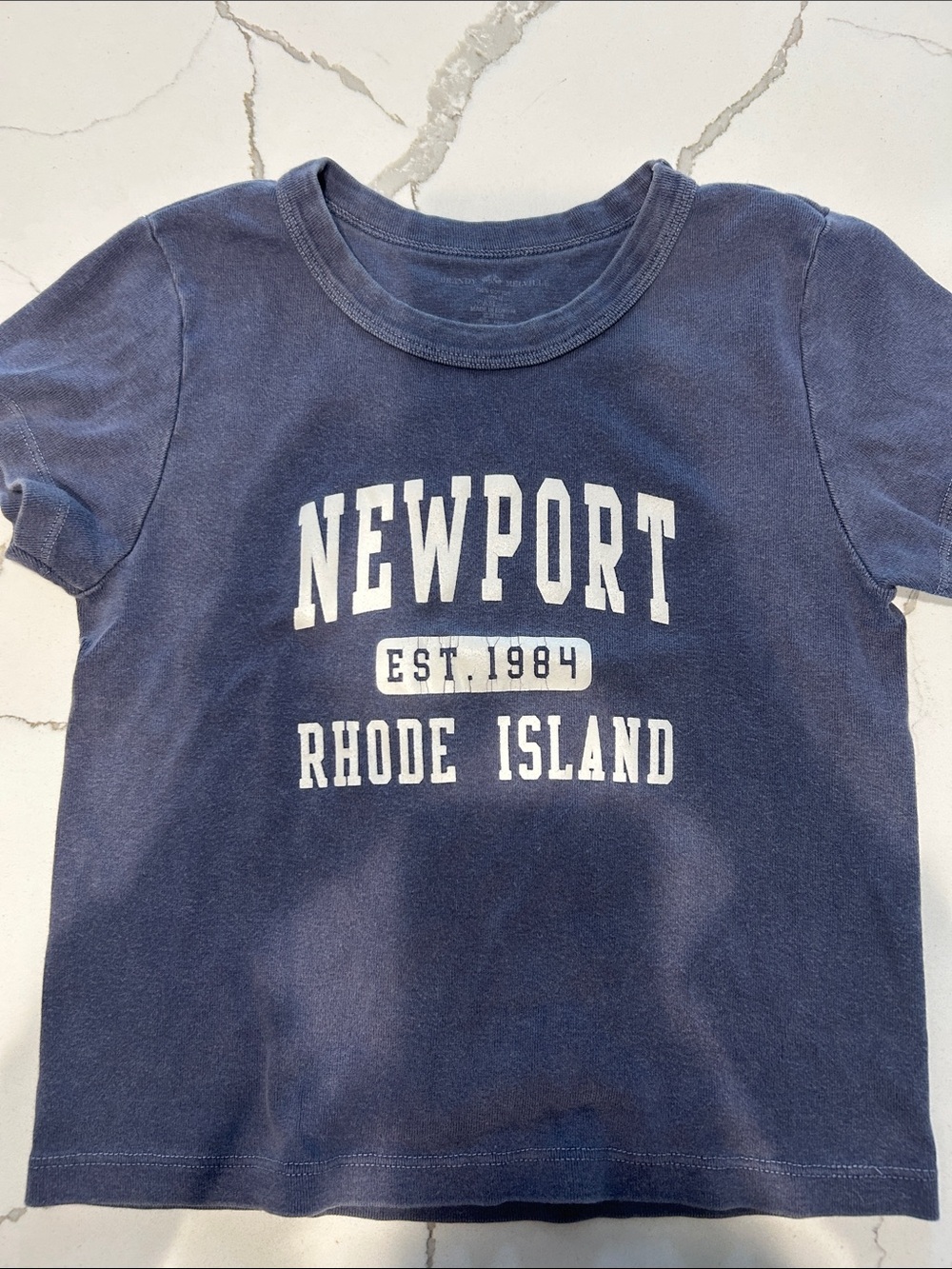 Brandy Melville Newport Rhode Navy Blue  Graphic Tee XS